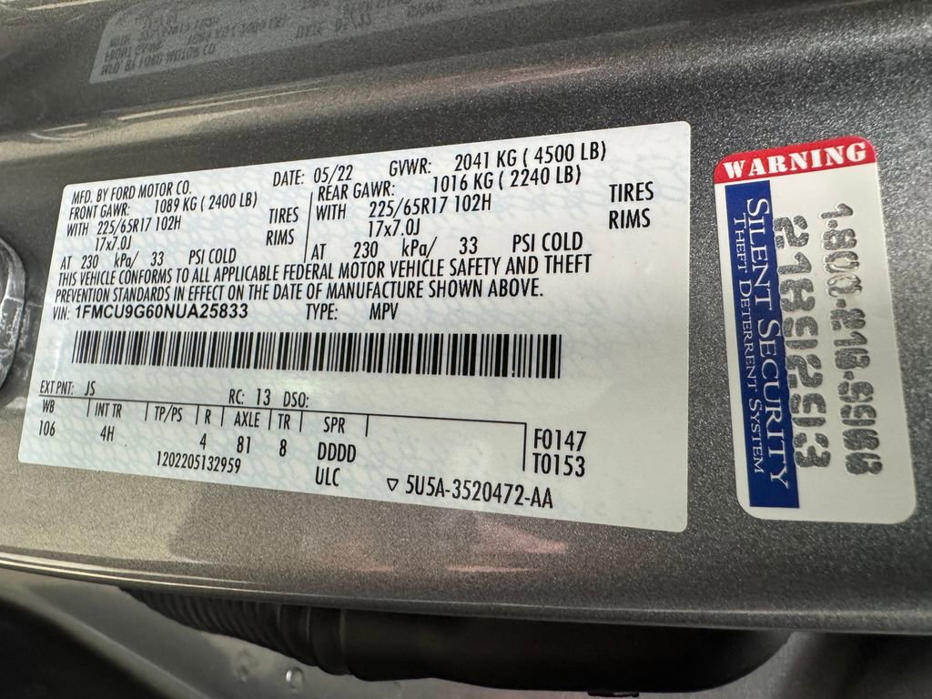 Certified 2022 Ford Escape SE w/ Convenience Package image 29