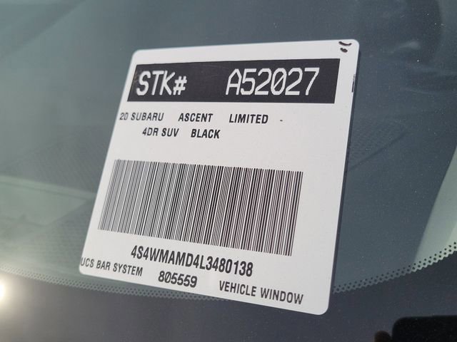 Used 2020 Subaru Ascent Limited w/ Popular Package #2A image 32