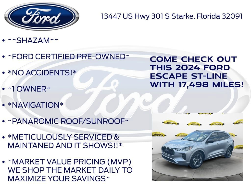 Certified 2024 Ford Escape ST-Line w/ Tech Pack #1 FWD image 6
