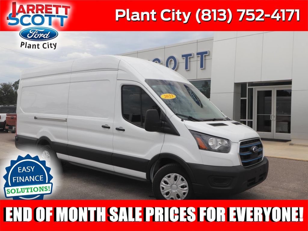 Certified 2023 Ford E-Transit 148 High Roof Extended w/ Interior Upgrade Package RWD image 1