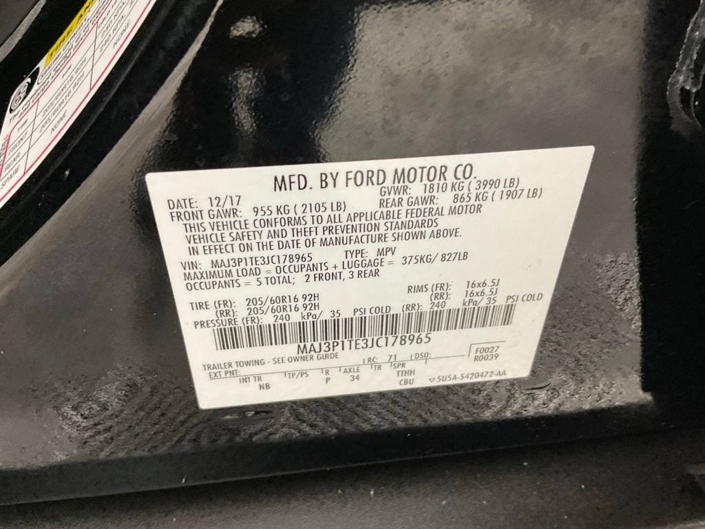 Certified 2018 Ford EcoSport SE FWD image 27