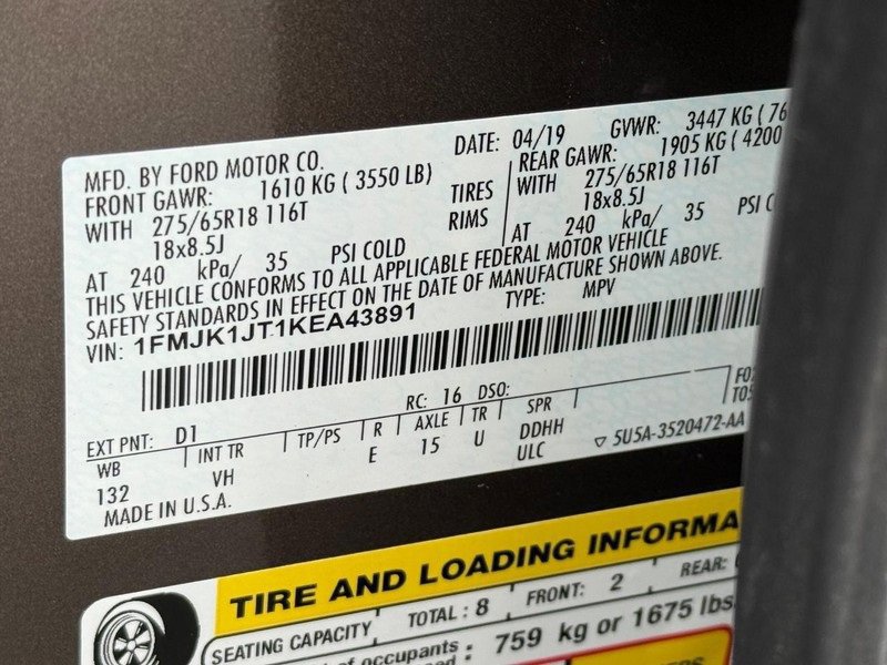 Certified 2019 Ford Expedition Max XLT w/ Equipment Group 202A image 24