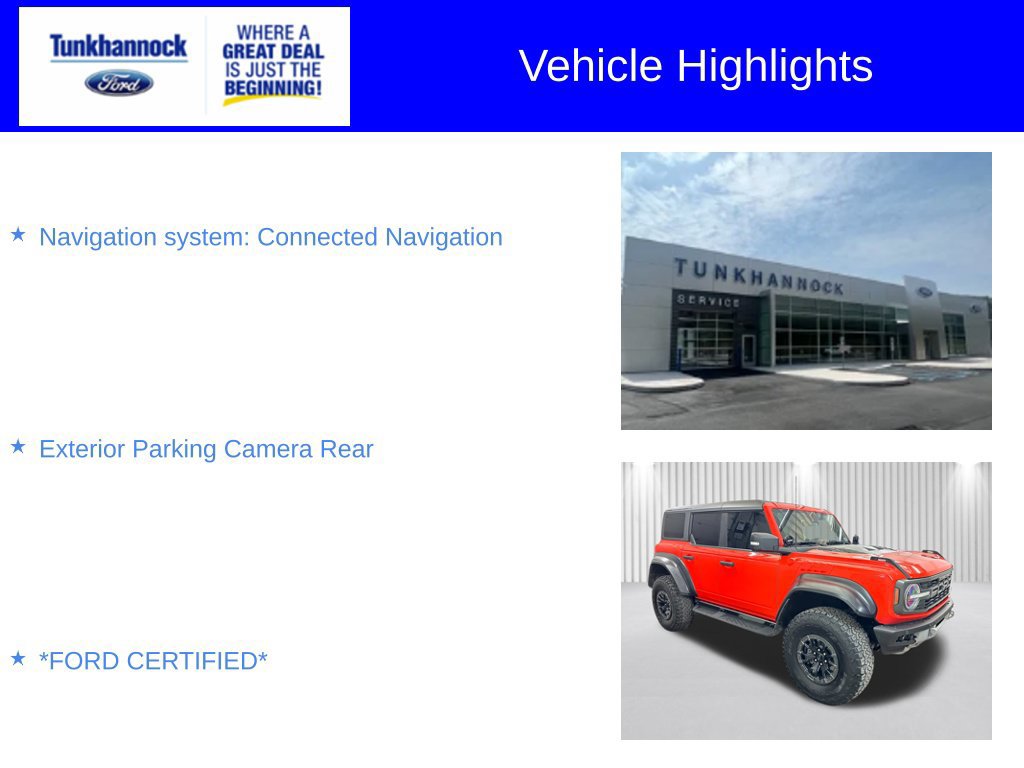 Certified 2022 Ford Bronco Raptor AWD/4WD image 6