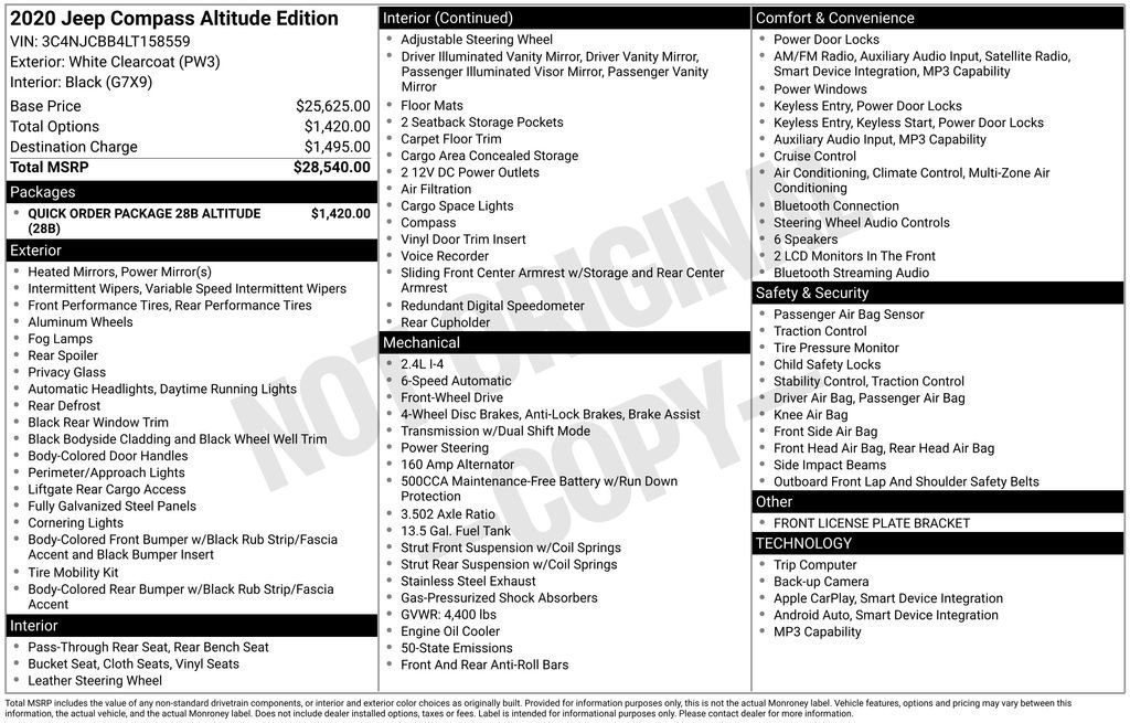 Used 2020 Jeep Compass Latitude image 33