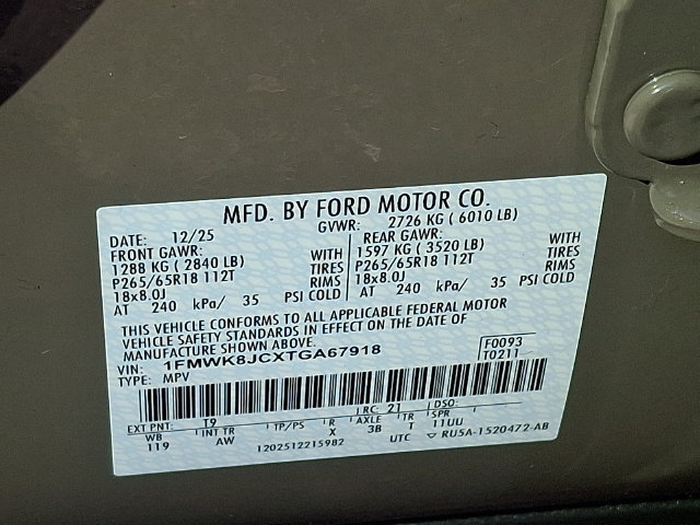Certified 2026 Ford Explorer Tremor w/ Tremor Ultimate Package AWD/4WD image 27