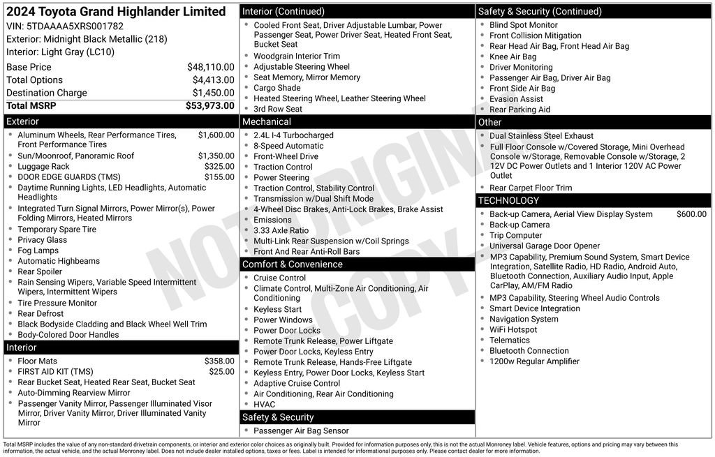 Used 2024 Toyota Grand Highlander FWD image 7