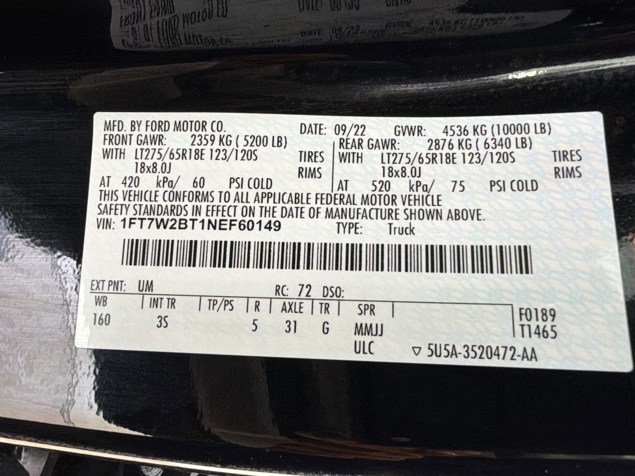 Certified 2022 Ford F250 XLT AWD/4WD image 20