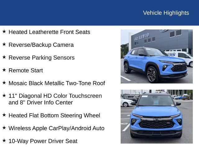 Used 2024 Chevrolet TrailBlazer RS w/ Driver Confidence Package FWD image 23