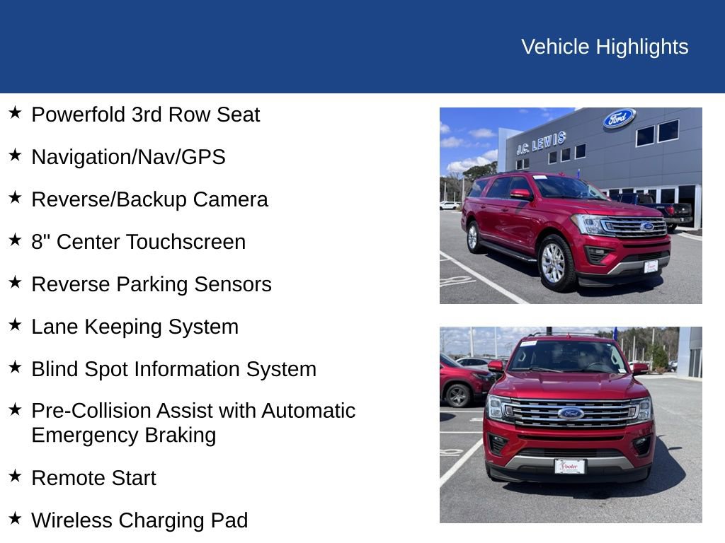 Certified 2020 Ford Expedition Max XLT w/ Equipment Group 202A image 24