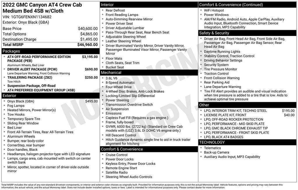 Used 2022 GMC Canyon AT4 image 3