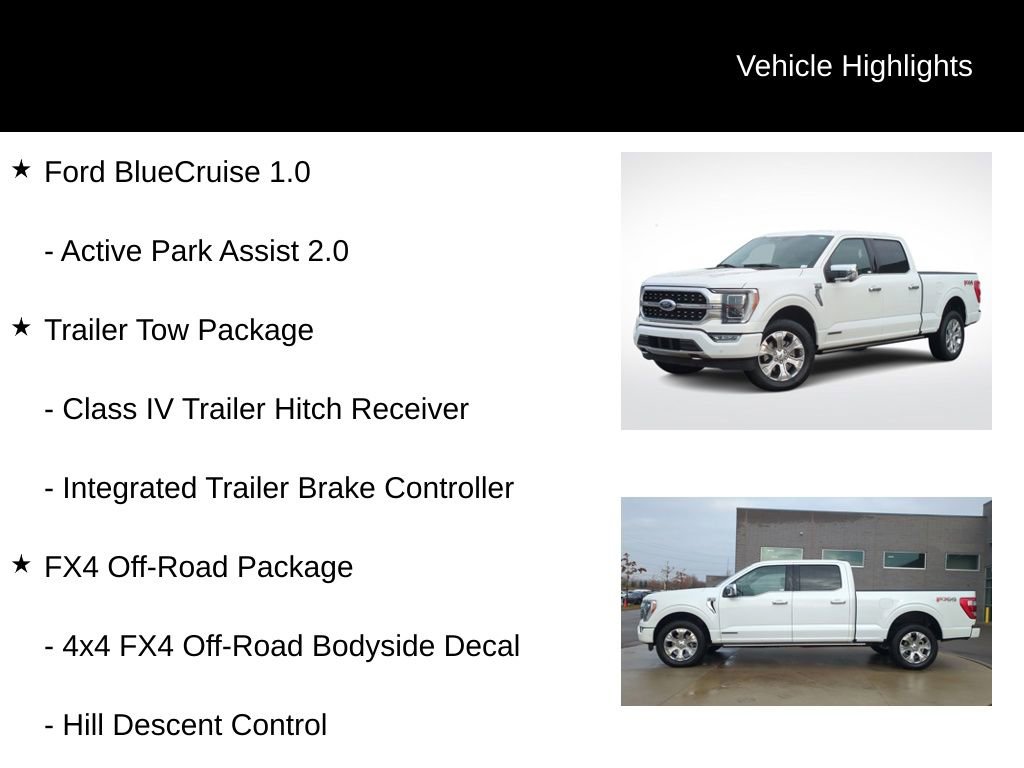 Certified 2023 Ford F150 Platinum w/ Equipment Group 701A High image 6