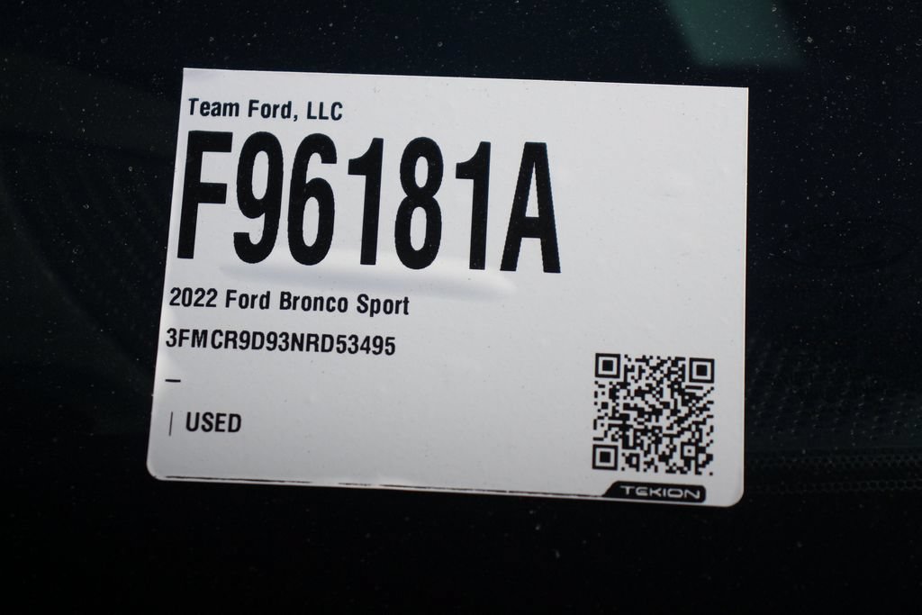 Certified 2022 Ford Bronco Sport Badlands AWD/4WD image 30