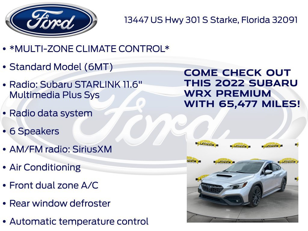 Used 2022 Subaru WRX Premium AWD/4WD image 17