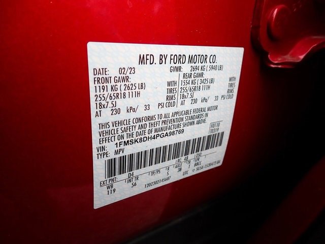 Certified 2023 Ford Explorer XLT w/ Equipment Group 202A image 22