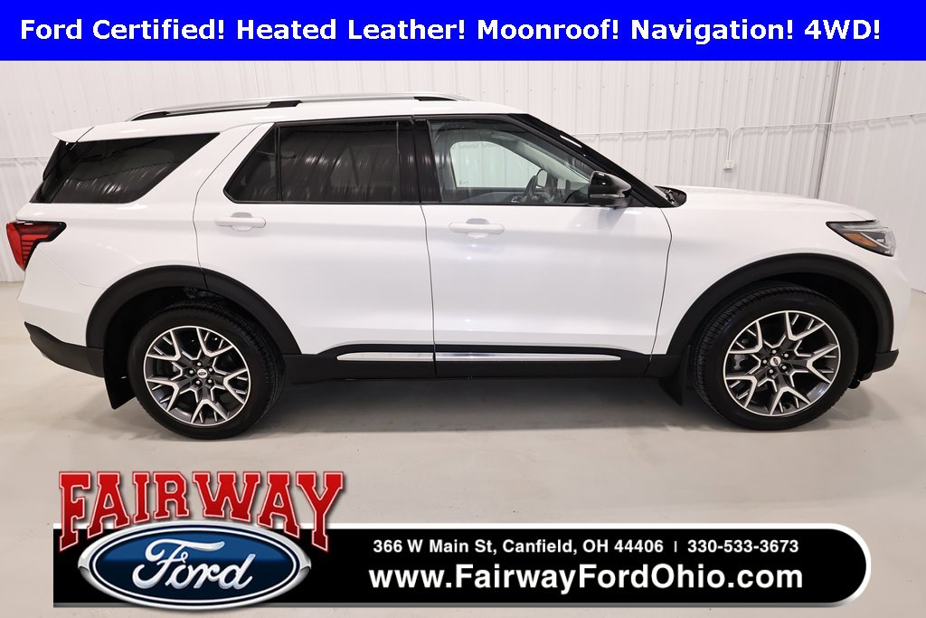Certified 2025 Ford Explorer Platinum w/ Ultimate Package