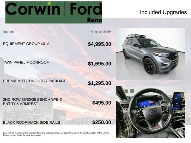 Certified 2021 Ford Explorer ST w/ Equipment Group 401A AWD/4WD image 3