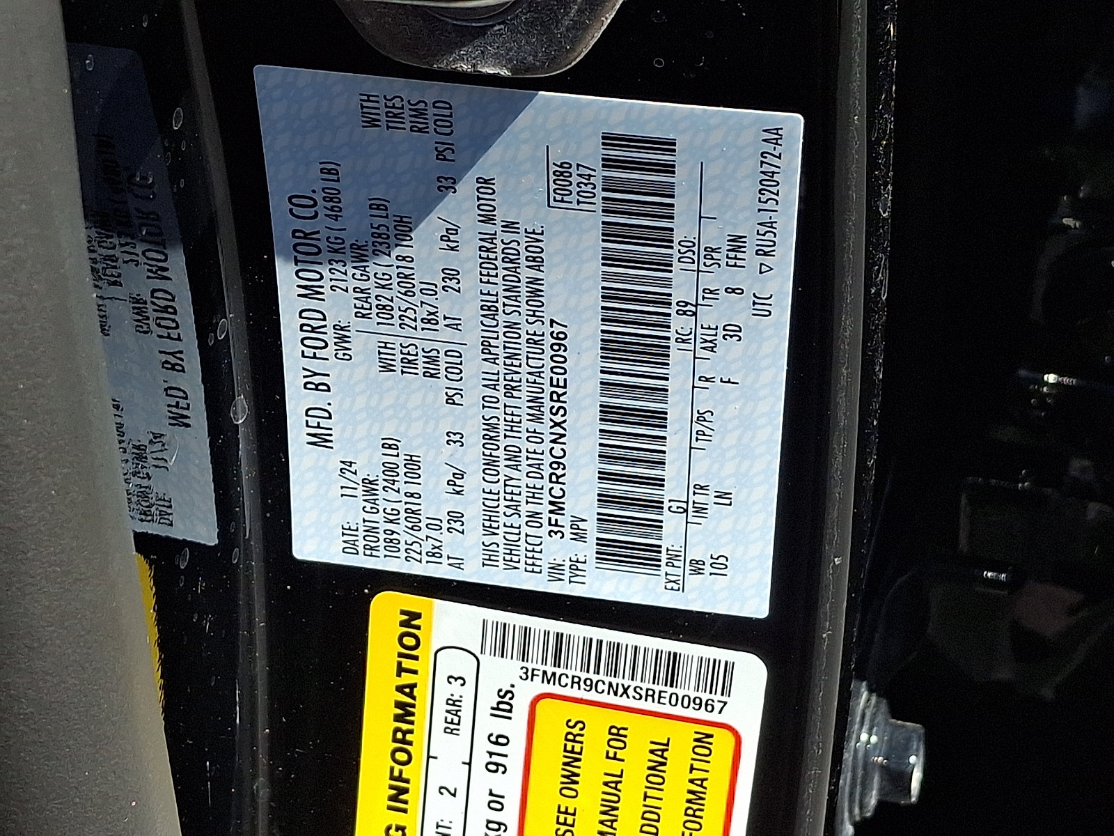 Certified 2025 Ford Bronco Sport Outer Banks w/ Outer Banks Tech Package+ AWD/4WD image 28