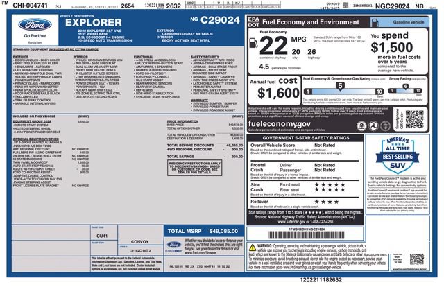 Certified 2022 Ford Explorer XLT w/ Equipment Group 202A AWD/4WD image 11