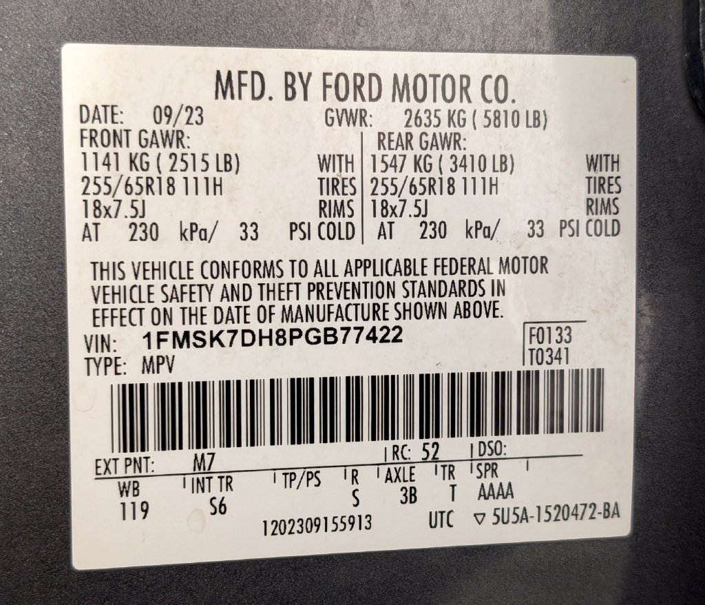 Certified 2023 Ford Explorer XLT w/ Equipment Group 202A RWD image 31
