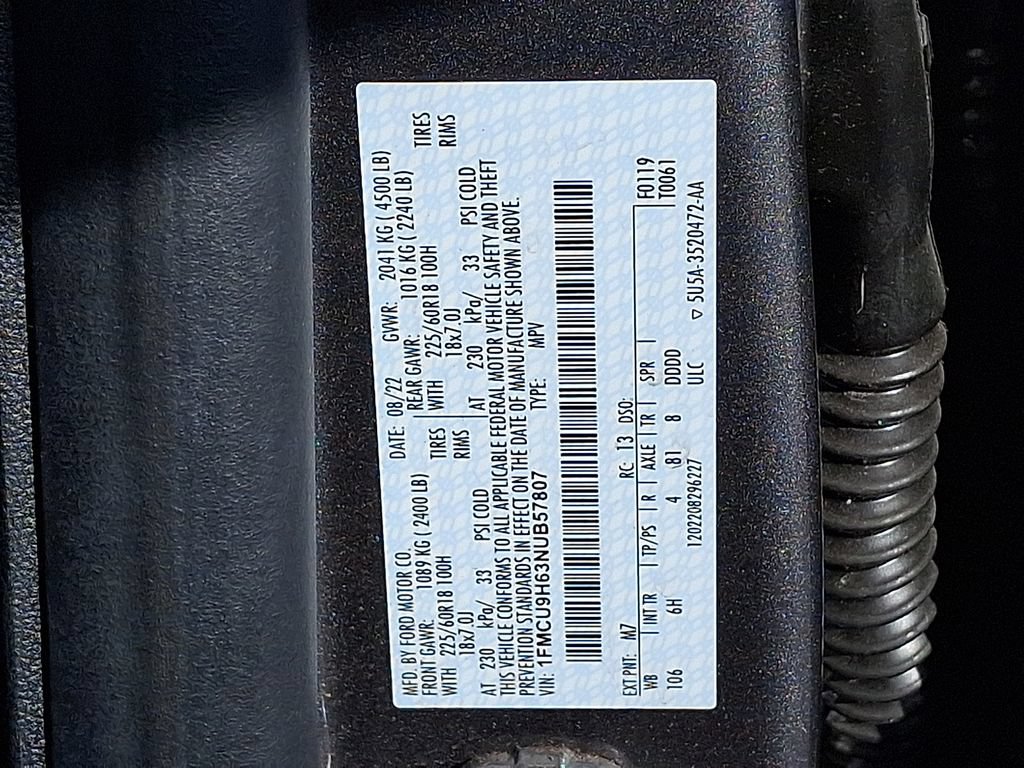 Certified 2022 Ford Escape SEL AWD/4WD image 27