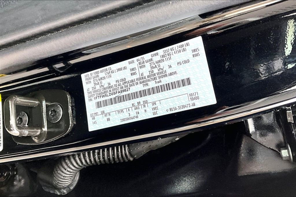 Certified 2025 Ford F150 Lariat w/ Equipment Group 501A Mid image 32