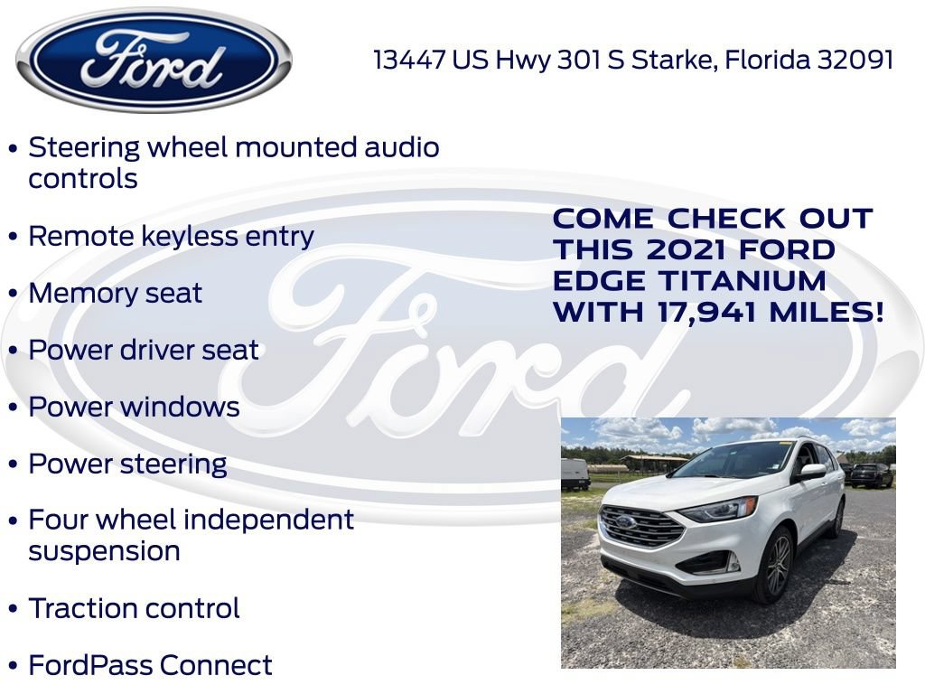 Certified 2021 Ford Edge Titanium FWD image 27