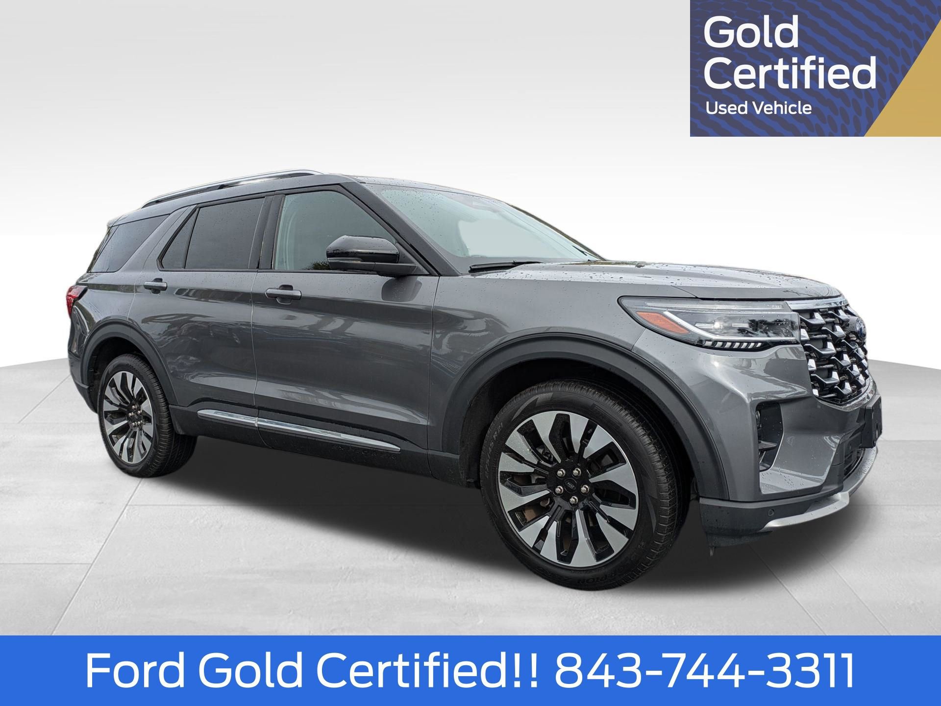 Certified 2025 Ford Explorer Platinum w/ LUX Leather Package