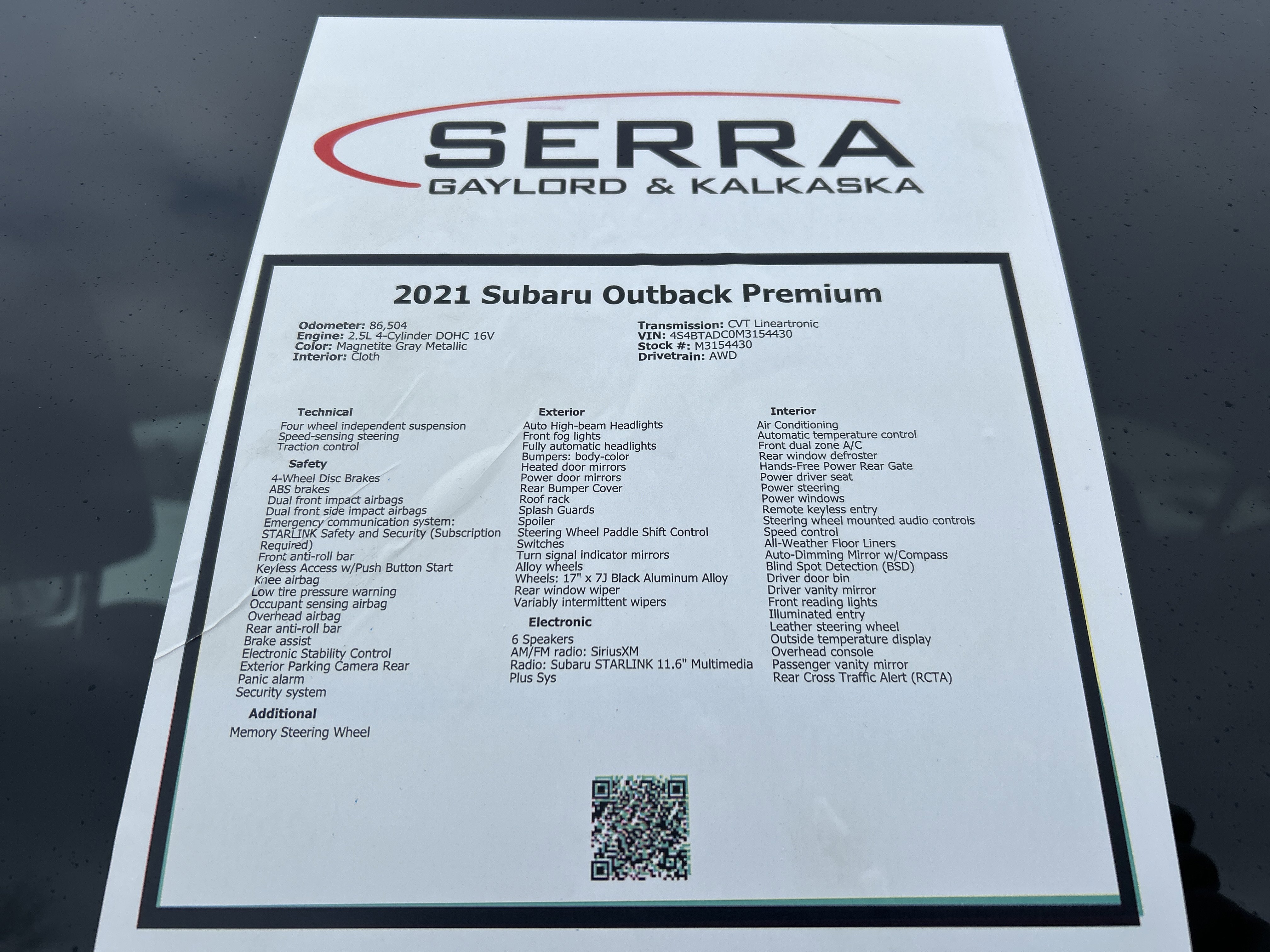 Used 2021 Subaru Outback Premium image 26