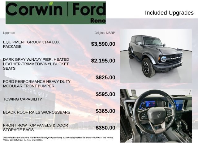 Certified 2021 Ford Bronco Outer Banks AWD/4WD image 3