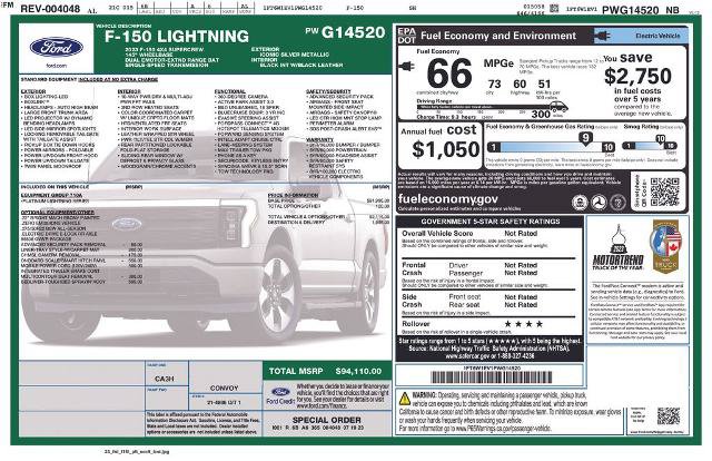 Certified 2023 Ford F150 Lightning Platinum AWD/4WD image 23