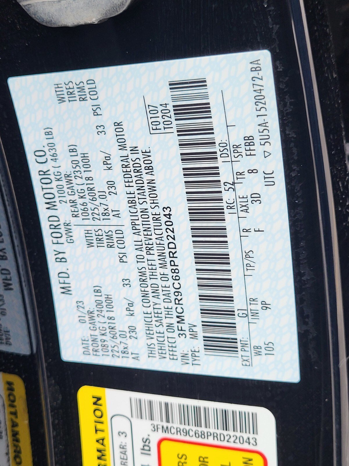 Certified 2023 Ford Bronco Sport Outer Banks w/ Tech Package image 36