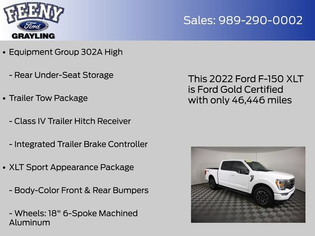 Certified 2022 Ford F150 XLT w/ Equipment Group 302A High AWD/4WD image 20