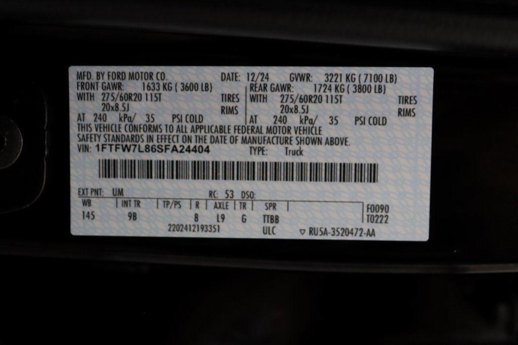 Certified 2025 Ford F150 Platinum w/ Equipment Group 702A High image 31