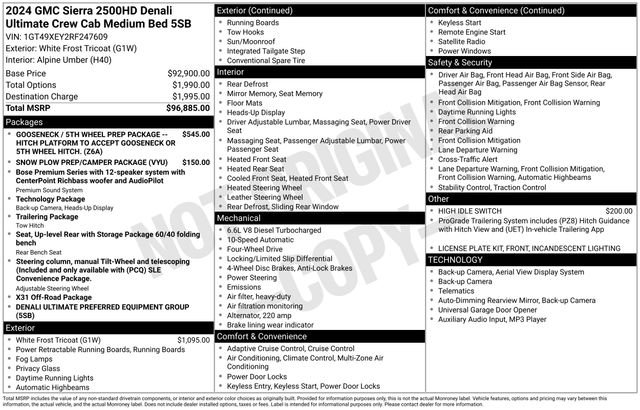 Used 2024 GMC Sierra 2500 Denali Ultimate image 10