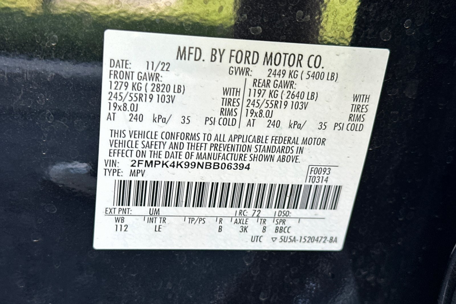 Certified 2022 Ford Edge Titanium AWD/4WD image 27