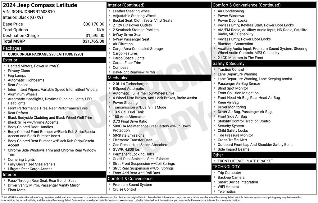 Used 2024 Jeep Compass Latitude image 14