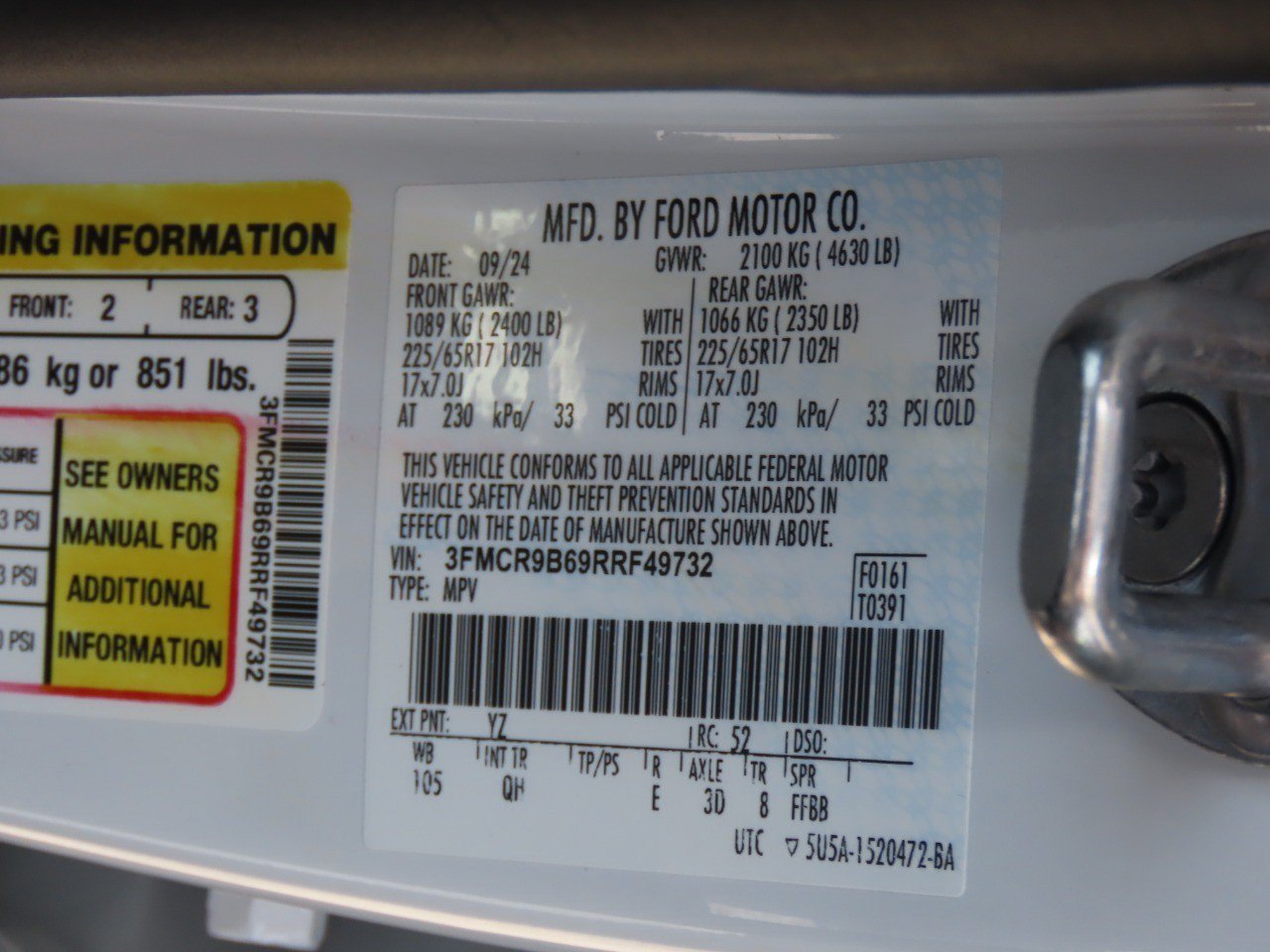 Certified 2024 Ford Bronco Sport Big Bend AWD/4WD image 30