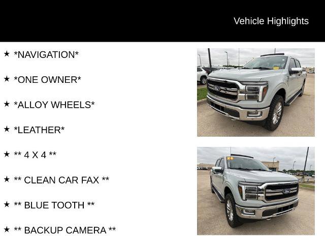 Certified 2024 Ford F150 Lariat w/ Equipment Group 502A High AWD/4WD image 4