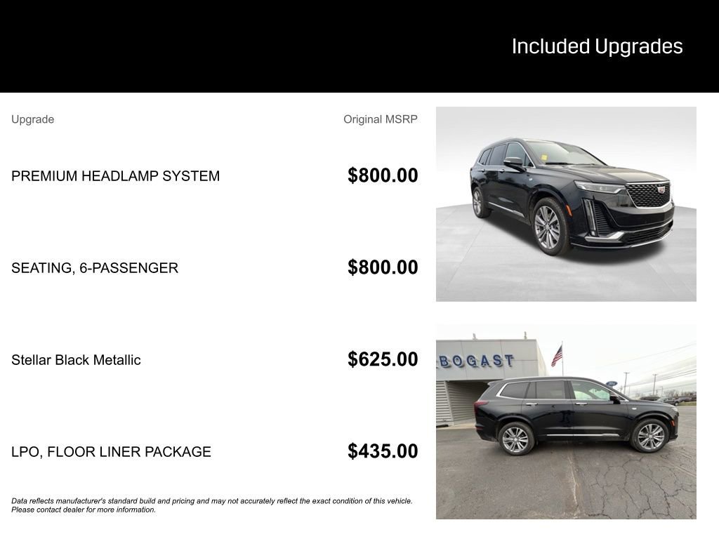 Used 2024 Cadillac XT6 Premium Luxury w/ LPO, Floor Liner Package image 2