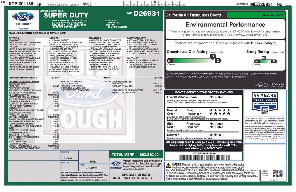 Certified 2021 Ford F250 Lariat w/ Lariat Value Package AWD/4WD image 5