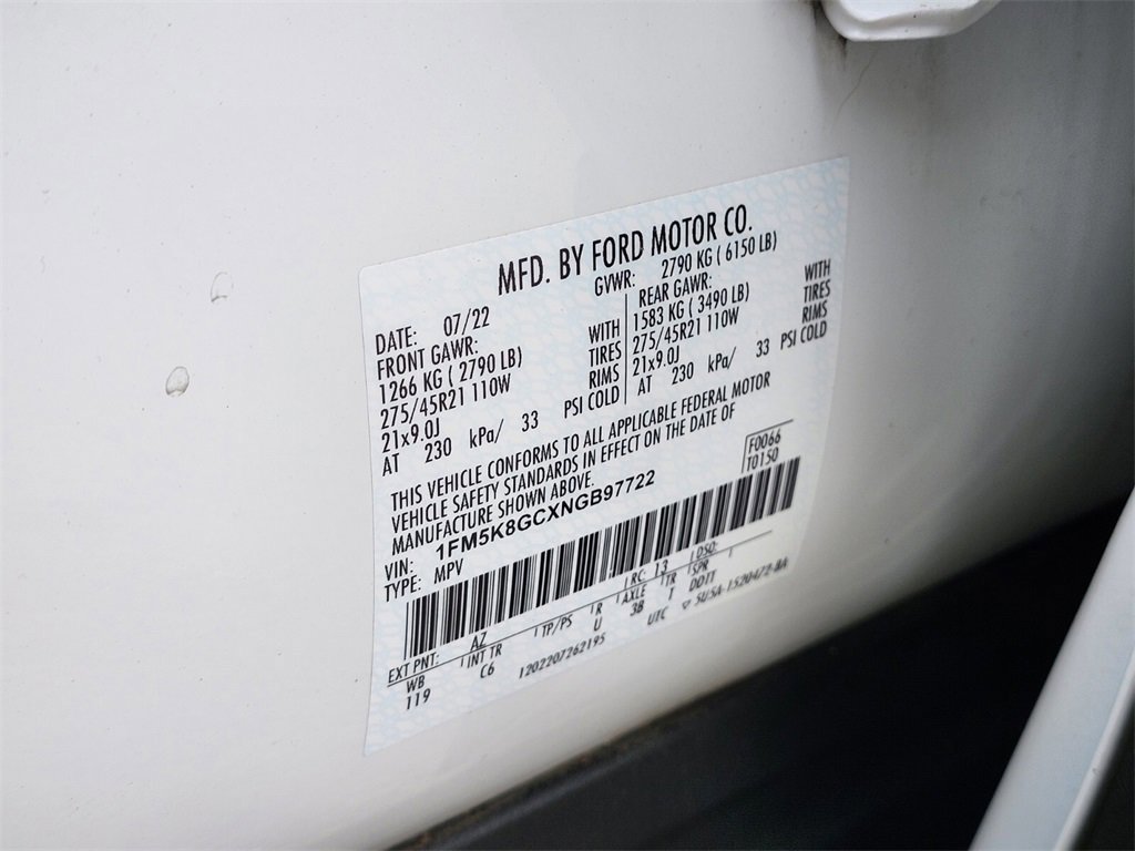 Certified 2022 Ford Explorer ST w/ Equipment Group 401A image 36