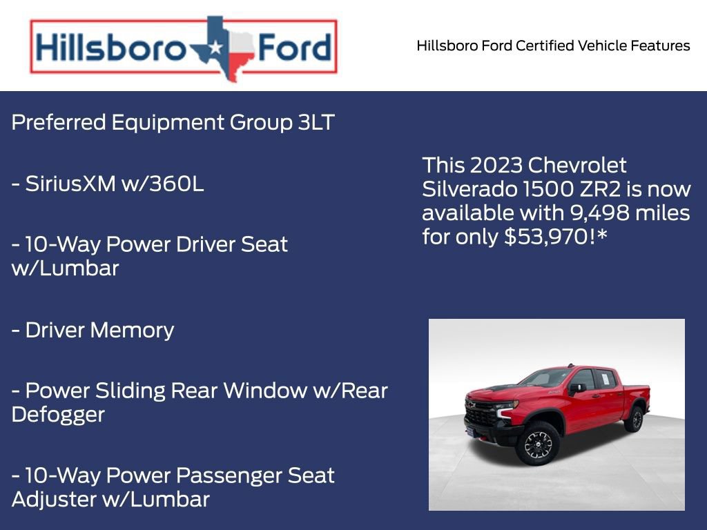 Used 2023 Chevrolet Silverado 1500 ZR2 w/ Technology Package image 10