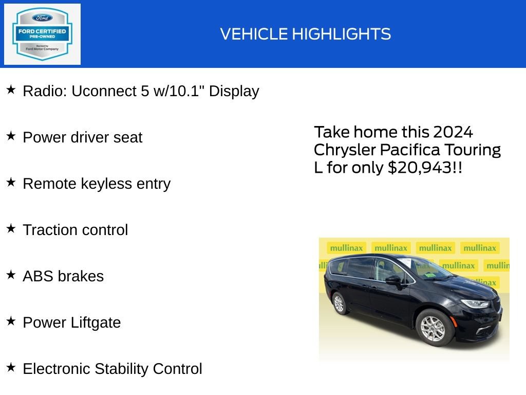 Used 2024 Chrysler Pacifica Touring-L FWD image 18