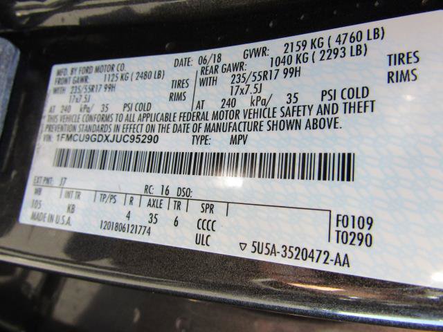 Certified 2018 Ford Escape SE AWD/4WD image 25