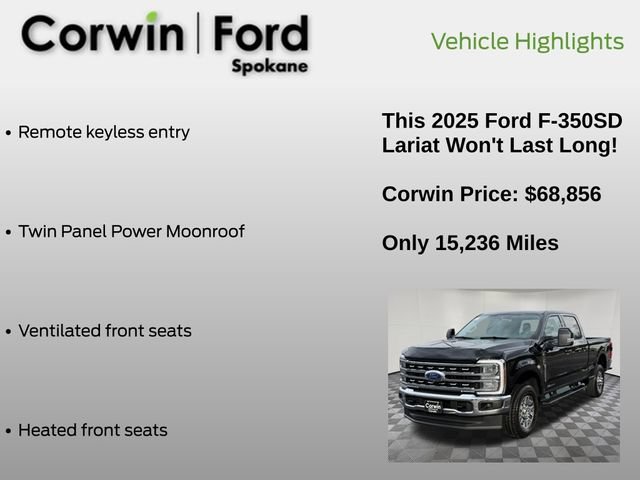 Certified 2025 Ford F350 Lariat w/ Camper Package AWD/4WD image 13