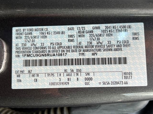 Certified 2024 Ford Escape Active image 21