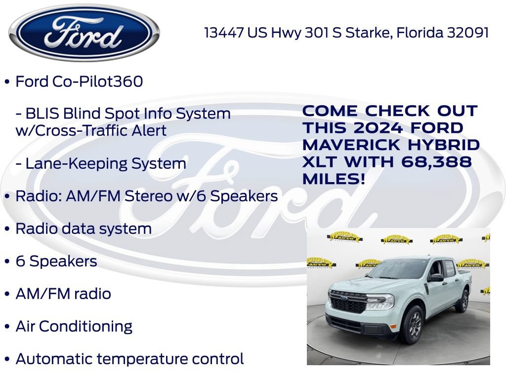 Certified 2024 Ford Maverick XLT w/ XLT Luxury Package FWD image 27