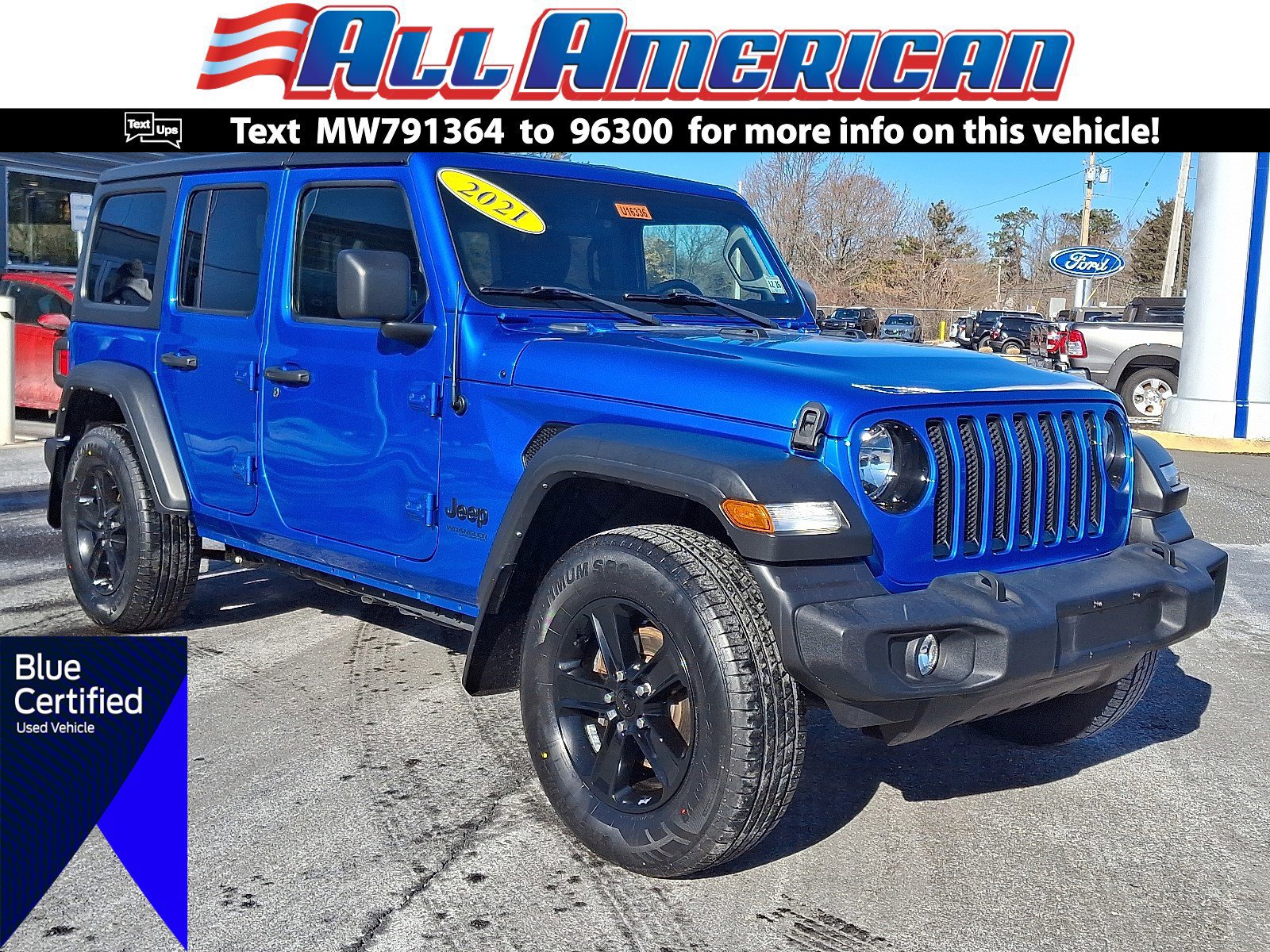 Used 2021 Jeep Wrangler Unlimited Sport image 1