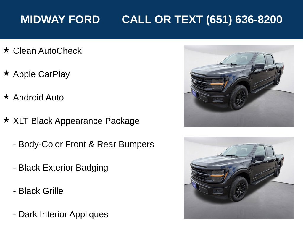 Certified 2024 Ford F150 XLT w/ Equipment Group 302A MID AWD/4WD image 7