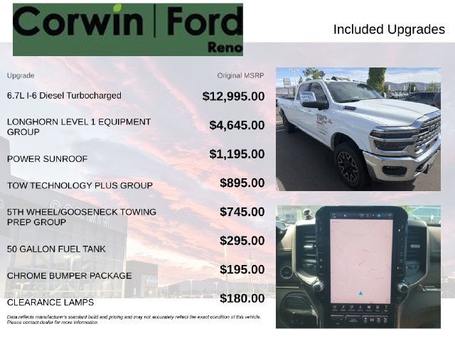 Used 2026 RAM 3500 Longhorn AWD/4WD image 3
